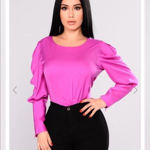 Paige puff sleeve Top